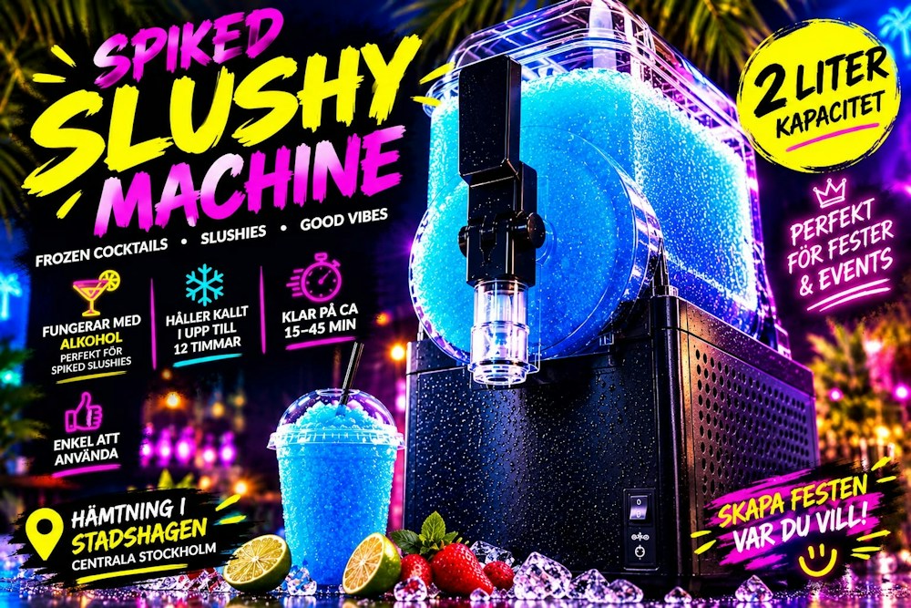 Slushmaskin – frozen cocktails, frosé & sommarfest